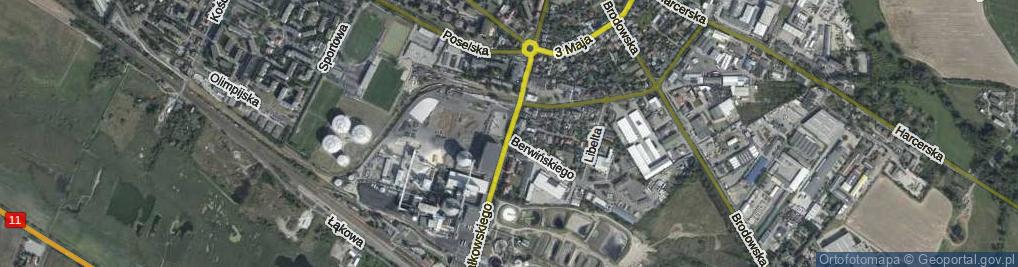 Zdjęcie satelitarne Niedziałkowskiego Mieczysława ul.